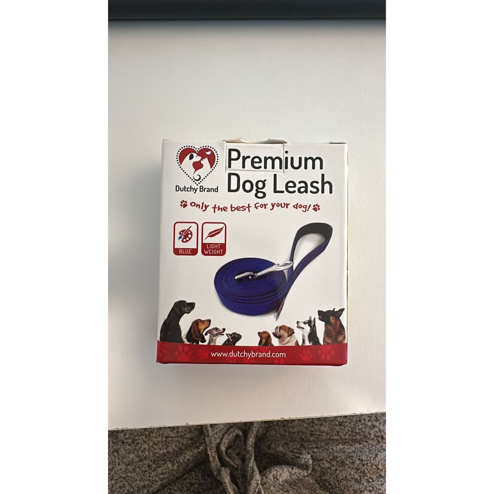 Dutchy Brand Premium Dog Leash – Blue (6 ft)
